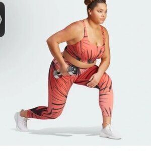 Adidas  11 Honoré Trace Scarlet High Rise 7/8-length Studio 2X Leggings  (NEW )